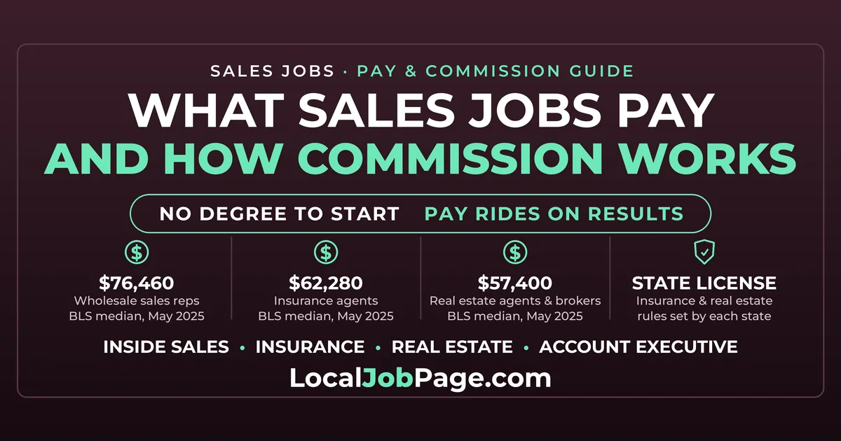 Sales Jobs: What They Pay and How Commission Really Works