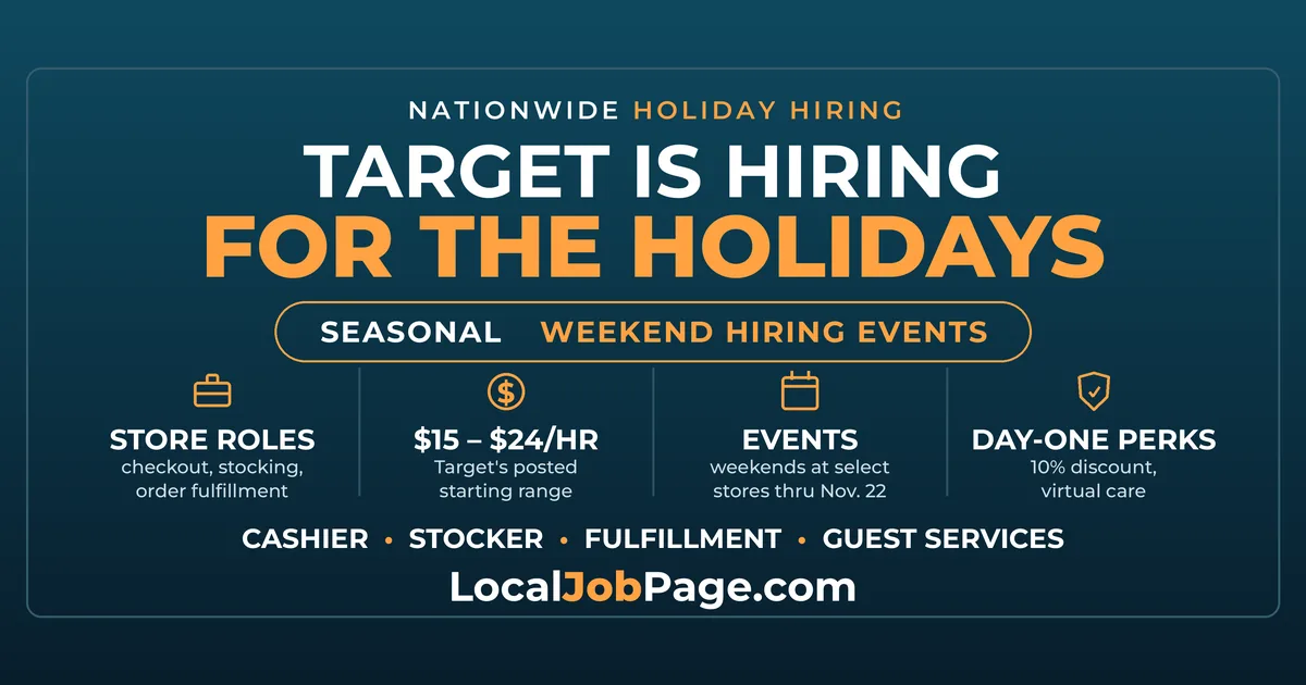 Target Holiday Hiring 2026: Pay, Weekend Hiring Events and How to Apply